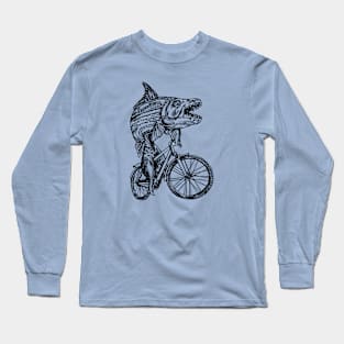 SEEMBO Tiger Fish Cycling Bicycle Cyclist Bicycling Biking Long Sleeve T-Shirt